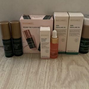 Biossance mix of travel and sample sizes